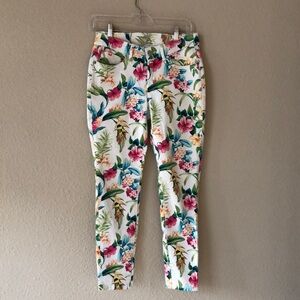 Tommy Bahama Floral Skinny Jeans Size 25